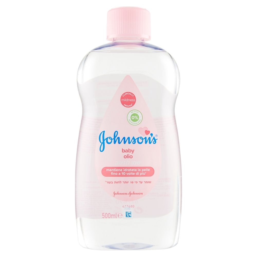 Johnson's Baby Olio Regolare, Idrata La Pelle, Adatto Sia Per I Bambini Che Per Gli Adulti, 500ml